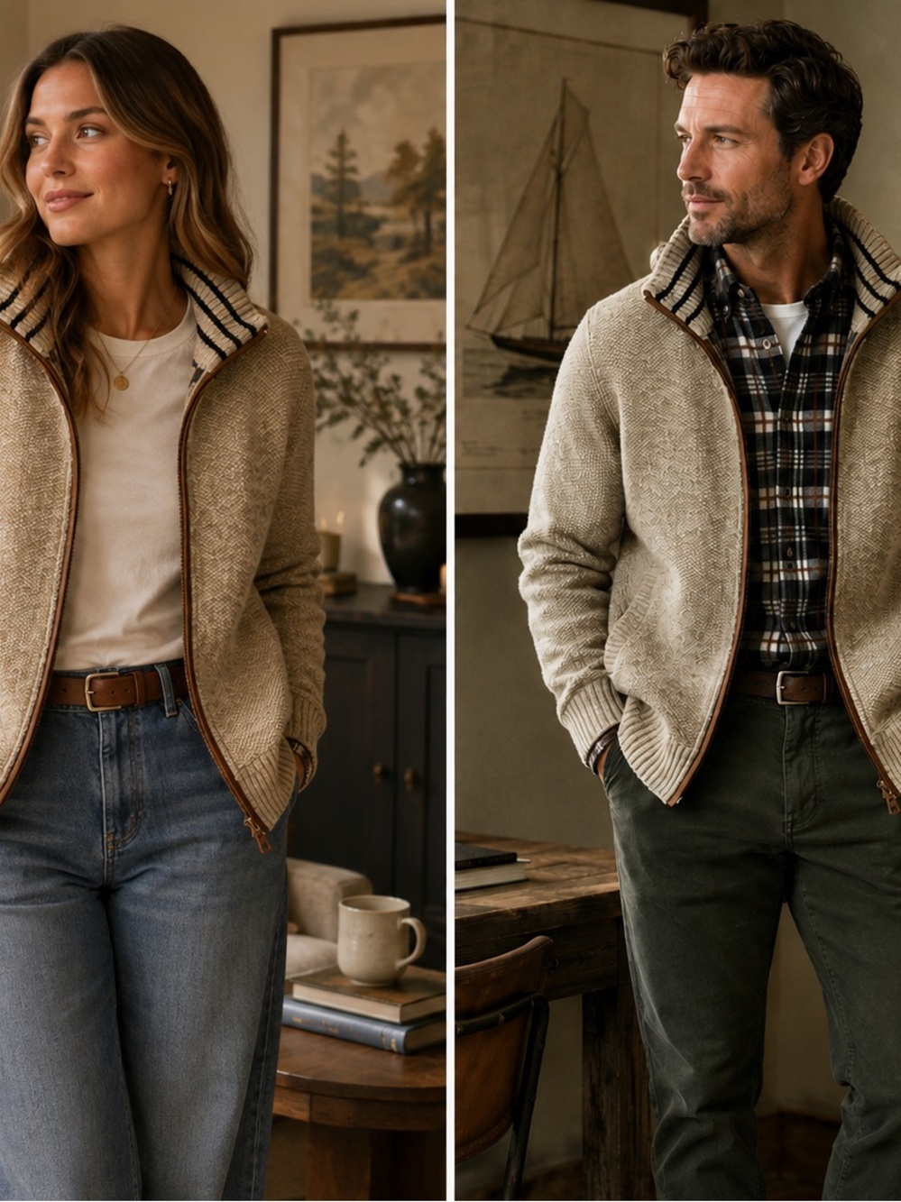 Buffalo by David Bitton Knit Zip Jacket | Size M